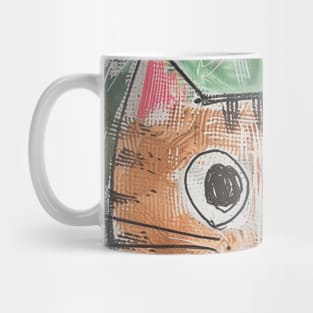 Funny Tabby Cat Portrait for Cat Lovers Gift Mug